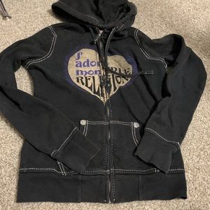 TRUE RELIGION ZIP UP HOODIE
